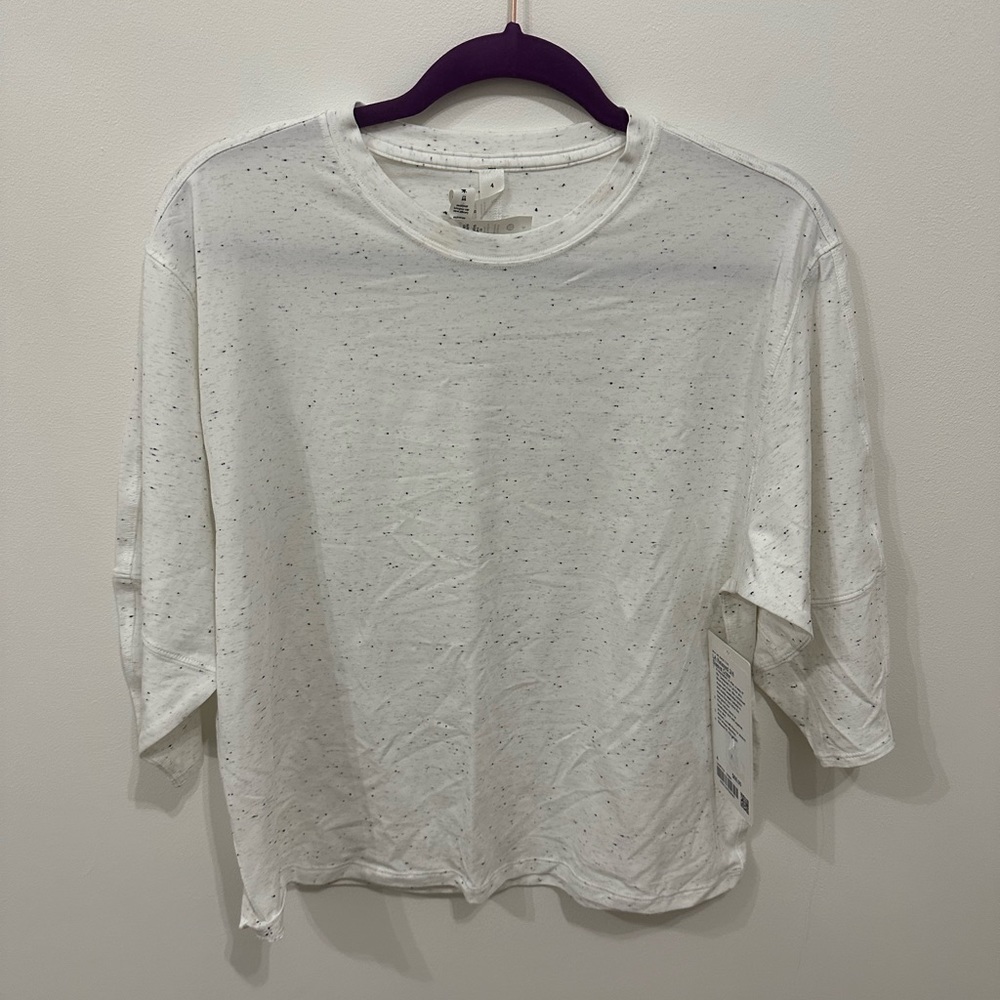 Lululemon LA Relaxed 3/4 Sleeve Crew Size 4